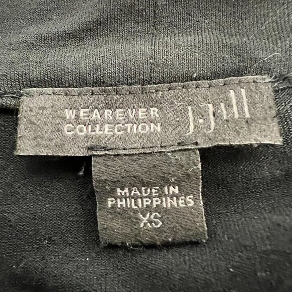 J. Jill Wearever Collection Womens Black Open Front Cardigan Sweater Size XS - Picture 9 of 10